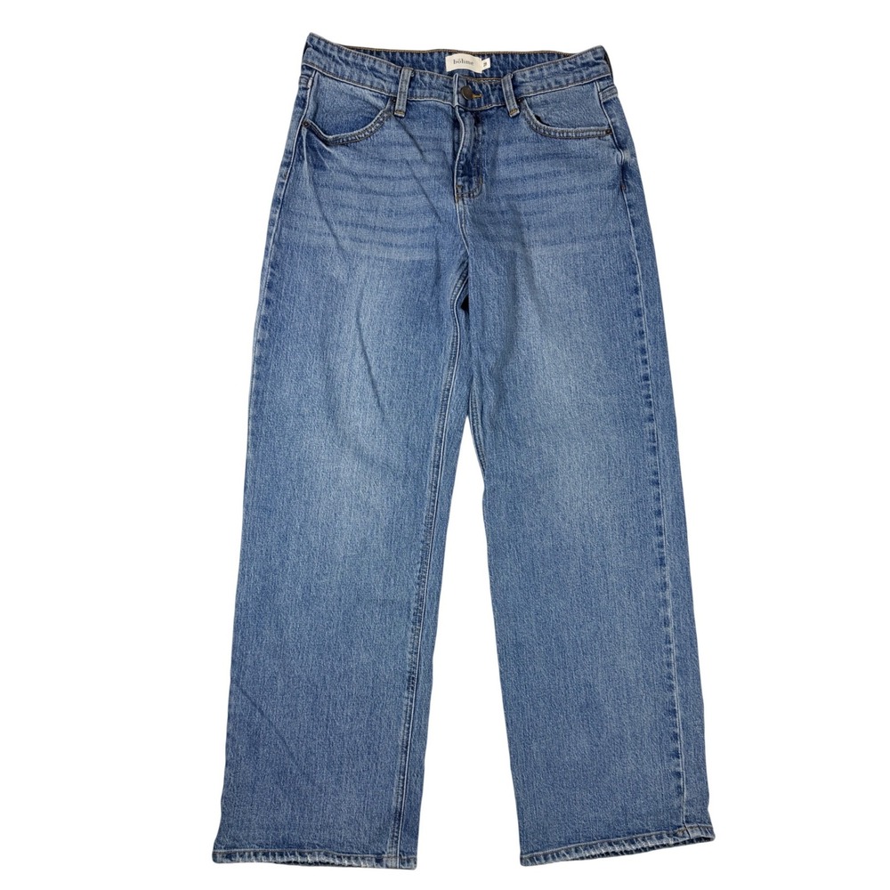 Bohme Straight Leg Jeans Womens 28 Blue‎ Excellent High Rise Medium Wash VT12493